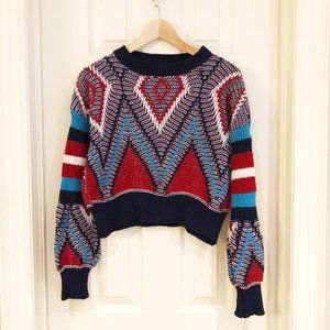 Colorful Geometric Patterned Sweater
